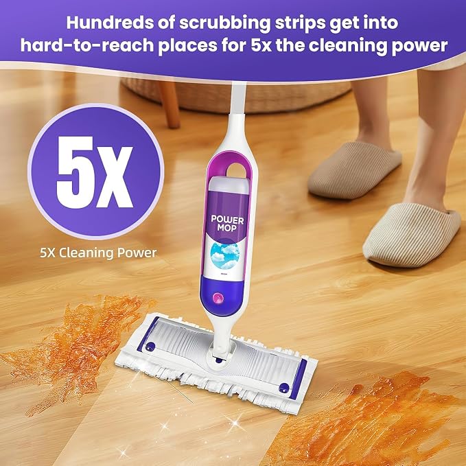 40 Pack Power Mop Pad Refills for Swiffer Power Mop Refills Pads Multi-Surface - Image 5