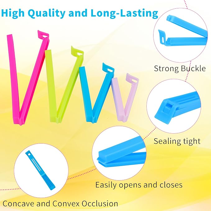34 Pack Plastic Chip Clips - Image 2
