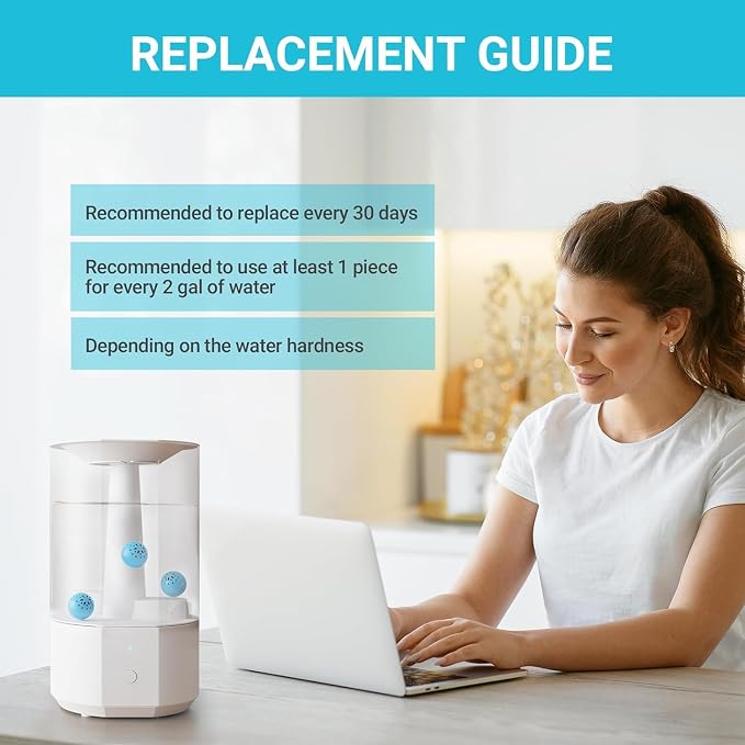 Humidifier Cleaning Ball – Fights Mold & Odor, Prevents Hard Water Build-Up - Image 3