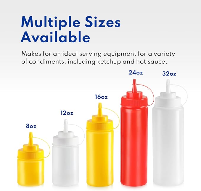 New Star Foodservice 26283 Squeeze Bottles, 8 oz - Image 6