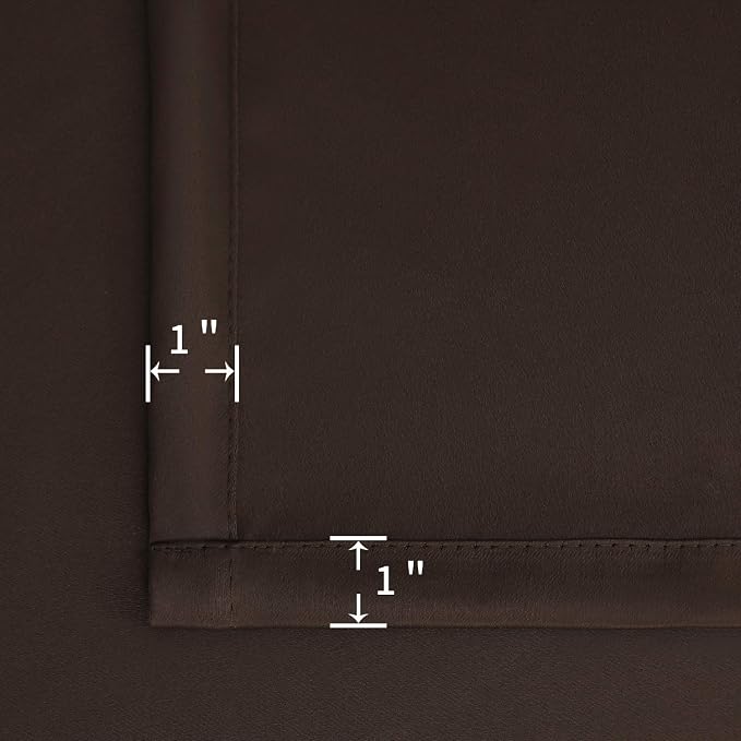 BGment Brown Blackout Curtains for Bedroom 63 Inch Length - Image 6