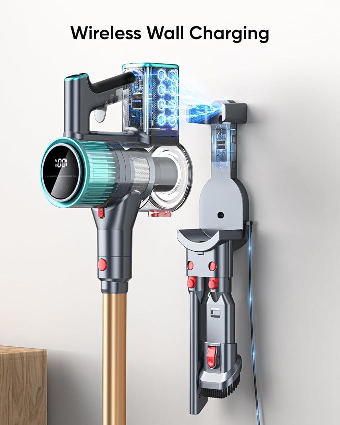 Cordless Vacuum Cleaner, 50Kpa 600W Vacuum Cleaners - Image 4