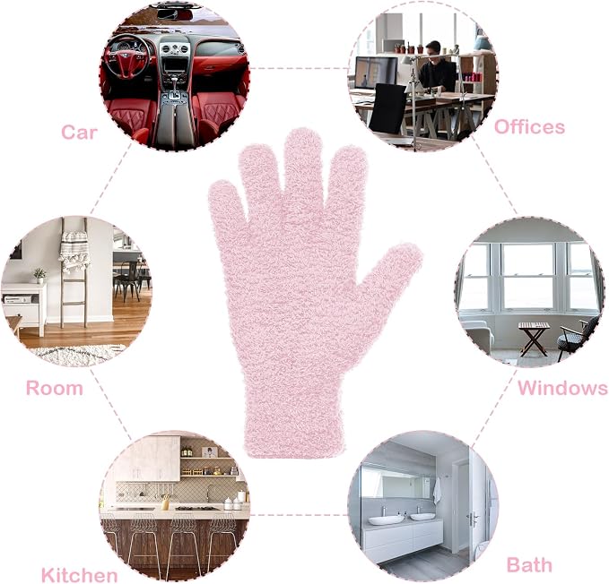 Patelai 2 Pairs Microfiber Gloves - Image 3