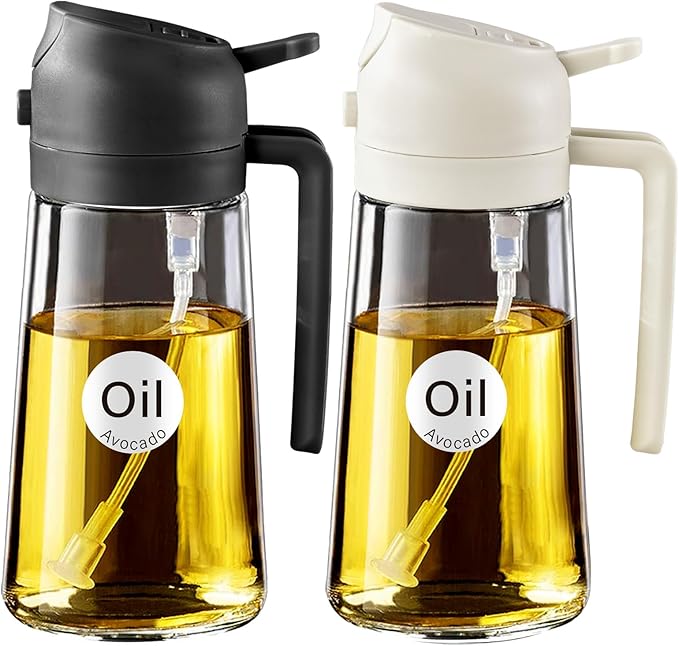 YARRAMATE 2Pcs 16oz/470ml 2 in 1 Oil Sprayer by YARRAMATE