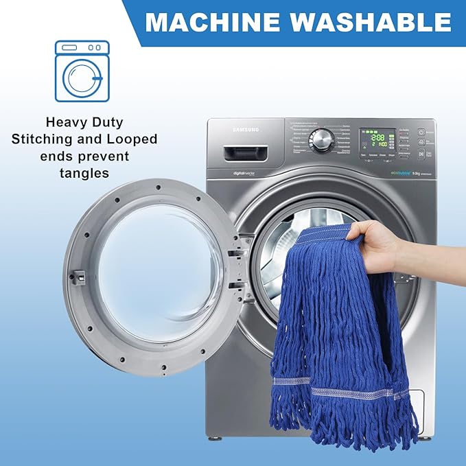 3 Pack Reusable Cleaning Heavy Duty Mop Heads Commerical Replacement Mop Heads - Image 6