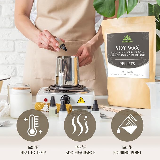 Soy Wax, Waxcanpy Natural Candle Wax, Organic Soy Wax - Image 6