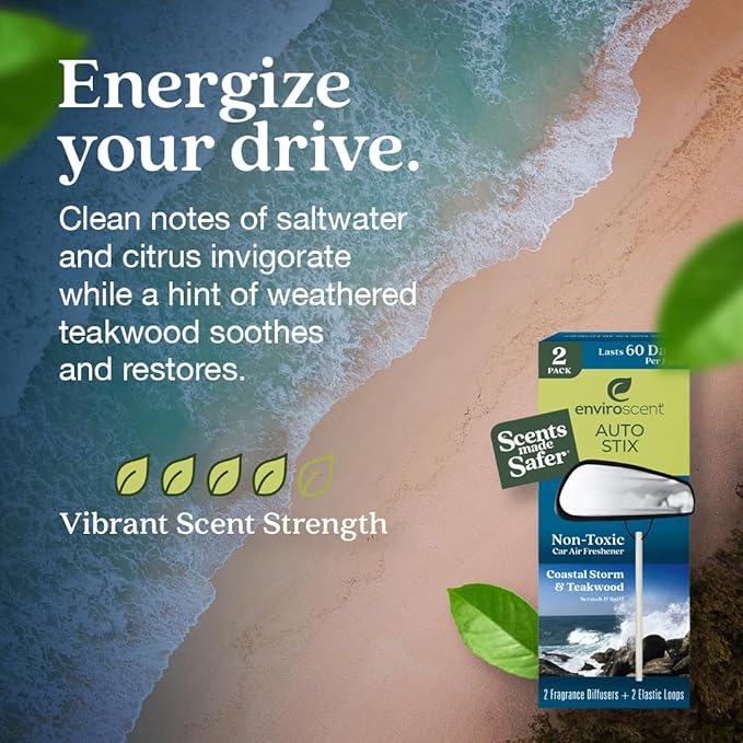 Enviroscent Non-Toxic Car Air Freshener Natural Car Air Freshener | Essential - Image 4