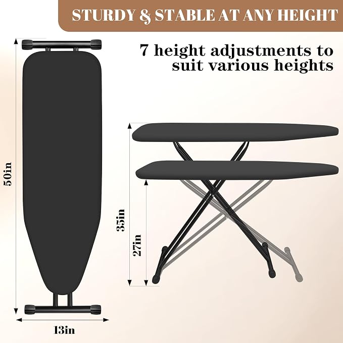Ironing Board, Compact and Space Saver, Size 13 x 43, Metal Construction - Image 2