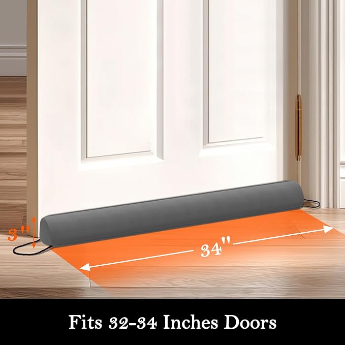 Sunolga 34" Door Draft Stopper Blocks Hot and Cold Air - Image 2
