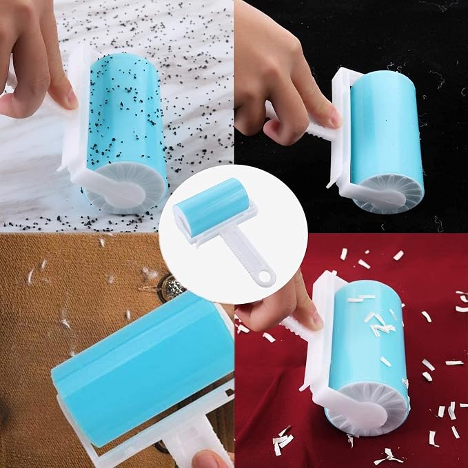 Washable Reusable Lint Roller 3 Pack, Portable Travel Sticky Dog Cat Hair - Image 3