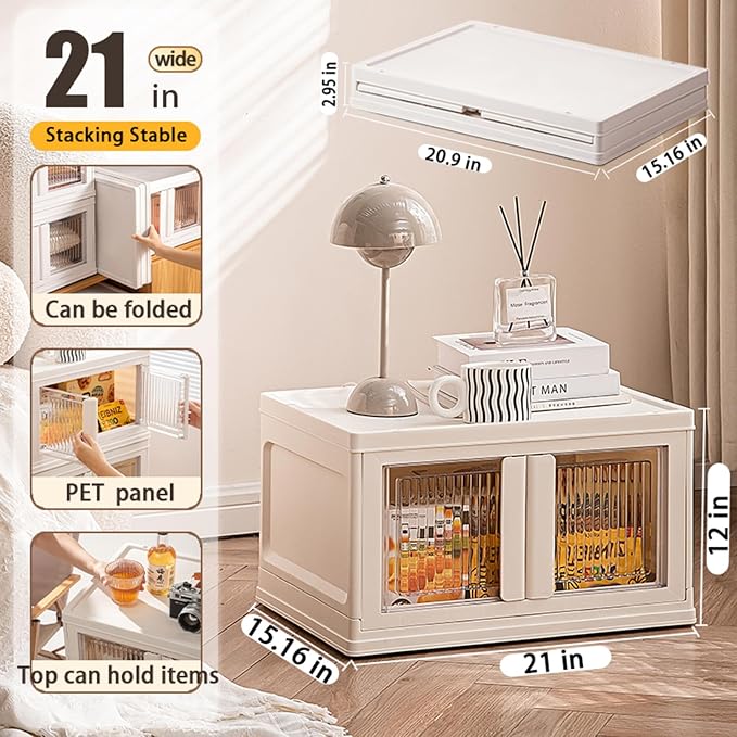 3 Tier Plastic Storage Bins - Image 2