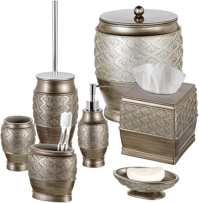 Creative Scents Dublin Silver Toilet Brush Set - Image 6