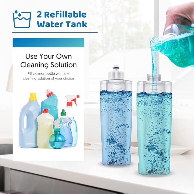 MEXERRIS Spray Wet Mops with 5X Washable Pads - Image 4