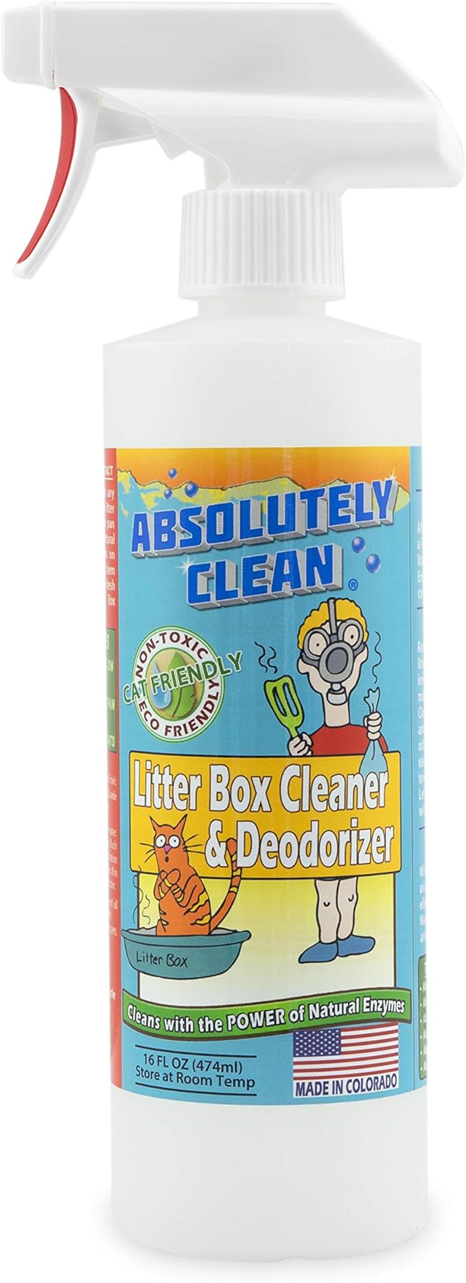 Absolutely Clean Litter Box Cleaner and Odor Eliminator, Eliminate Odors Quickly by AbsolutelyClean