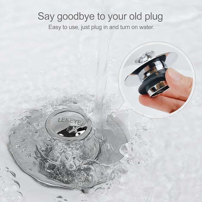 LEKEYE Shower Drain Hair Catcher | Bathtub Stopper/Strainer Stainless Steel - Image 5