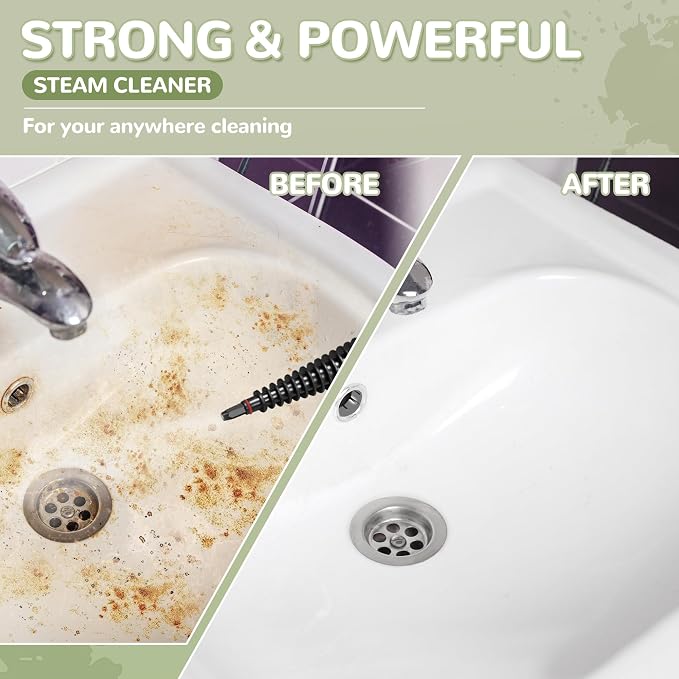 Spurgehom Handheld Steam Cleaner, Portable Steamer - Image 7
