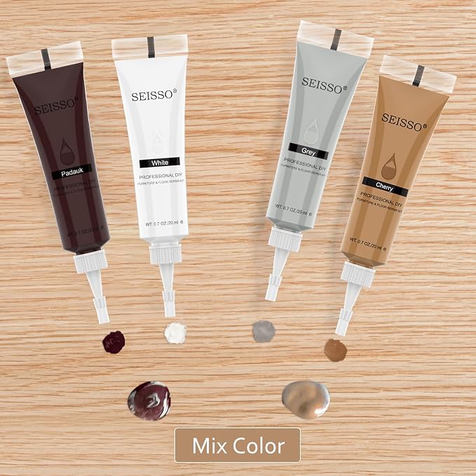 Wood Furniture Repair Kit- 8 Colors Wood Fillers and Touch Up Markers, New - Image 6