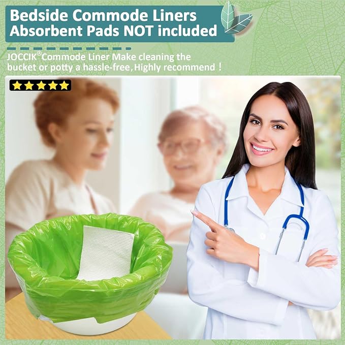 Commode Liners for Bedside Commode Vanilla Scented 150pcs Disposable Bags - Image 2