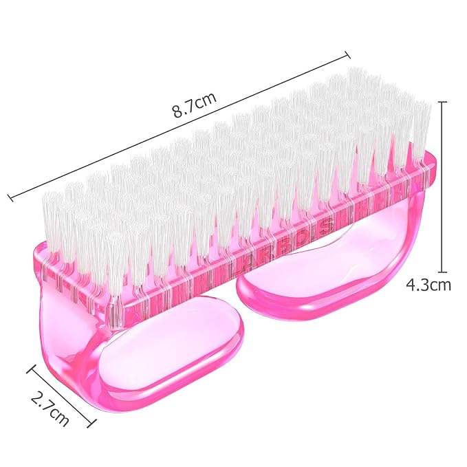Handle Grip Nail Brush, Hand Fingernail Brush Cleaner Scrubbing Kit Pedicure - Image 7