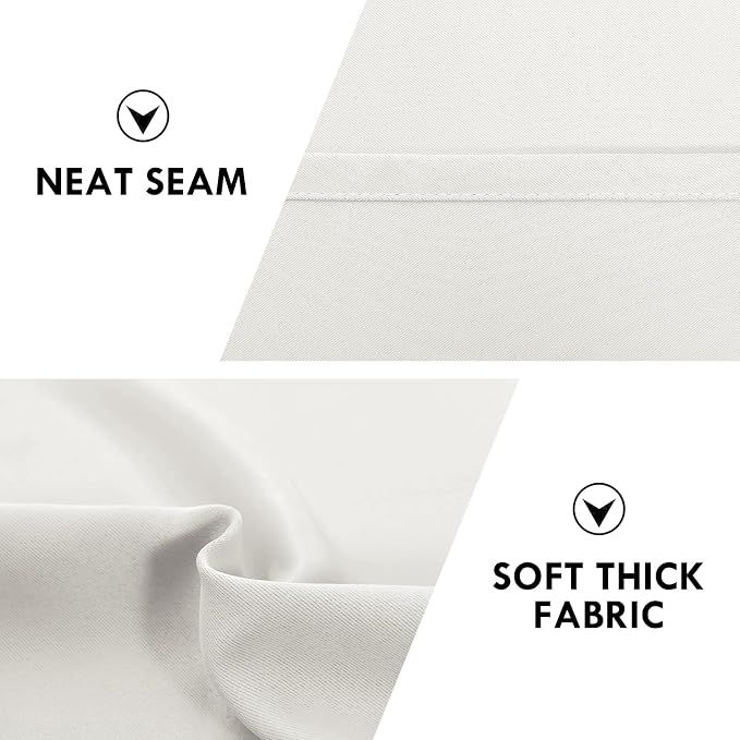 DWCN Blackout Curtains Thermal Insulated, Energy Saving & Noise Reducing - Image 6