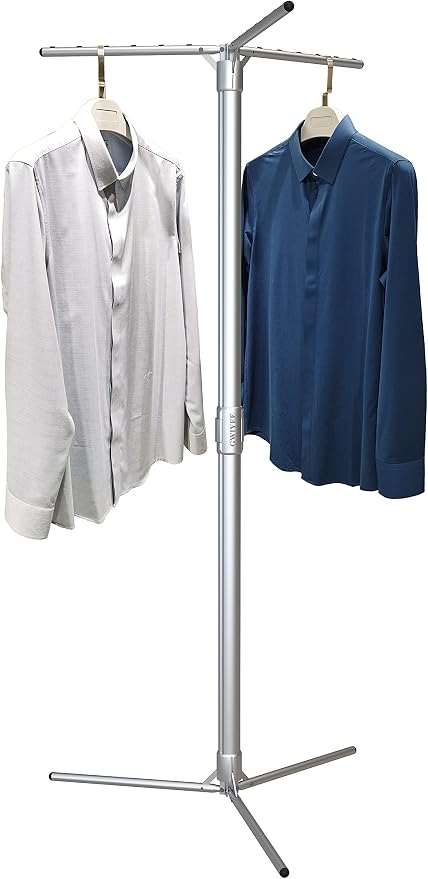 Aluminum Foldable Portable Clothes Drying Rack by GWIYEE