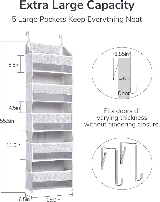 ULG 1 Pack Over Door Organizer - Image 3