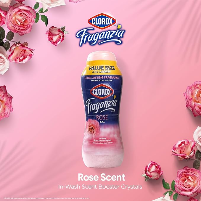 Clorox Fraganzia Laundry Scent Booster Crystals in Rose Scent - Image 2