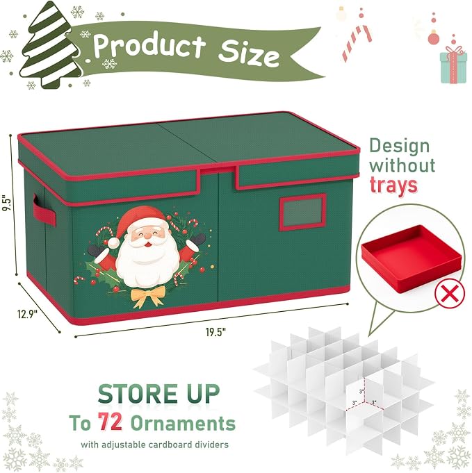 Christmas Ornaments Storage Box - Image 2