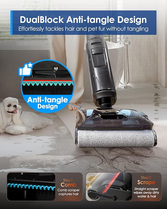 Tineco Floor One S7 Stretch Steam Cordless Wet Dry Vacuum Steam Mop All-in-One - Image 4