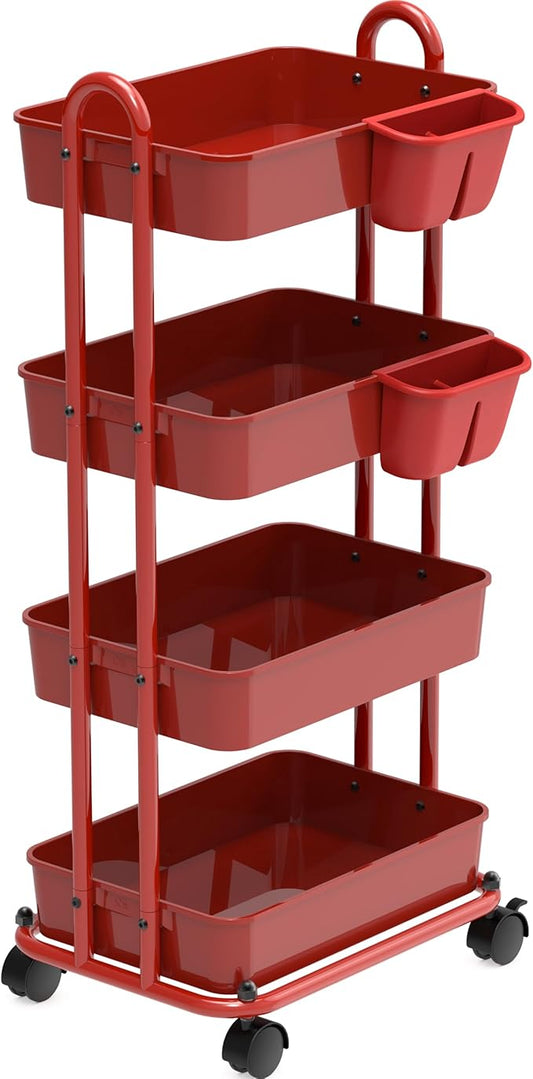Simple Houseware 4-Tier Multifunctional Rolling Utility Cart by SimpleHouseware