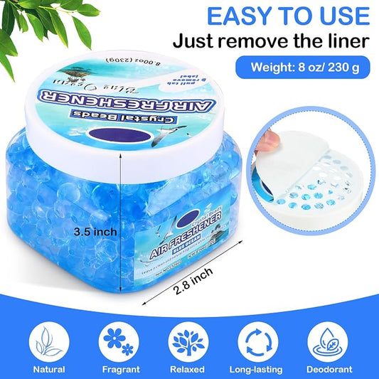 6 Pcs Air Freshener Gel Beads Bulk Odor Eliminator Beads Odor Removing Gel - Image 2