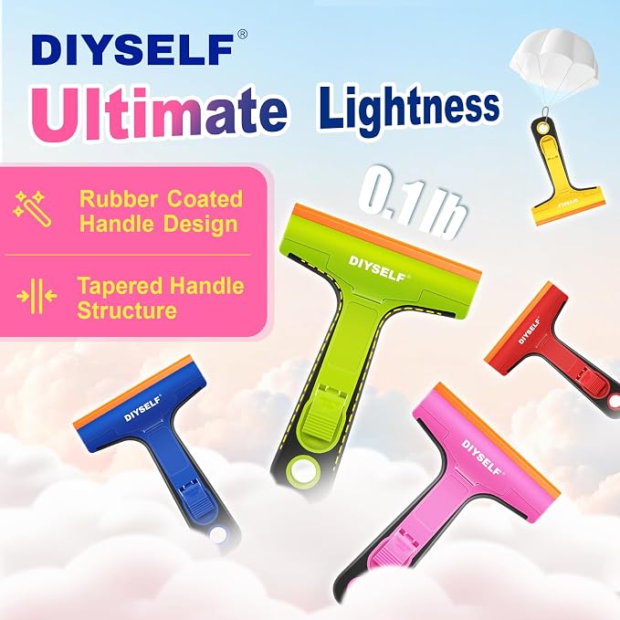 DIYSELF-Razor-Blade-Scraper, 1 Pack Razor Blade Scraper, Extra 5 PCS Orange - Image 3
