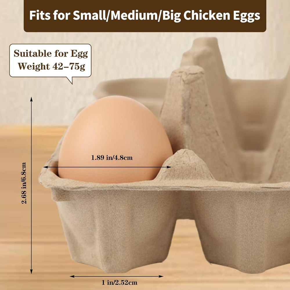Egg Cartons 18 Count, 30 Pack 3x6 Grids Egg Cartons for Fresh Eggs, Sturdy Ca...