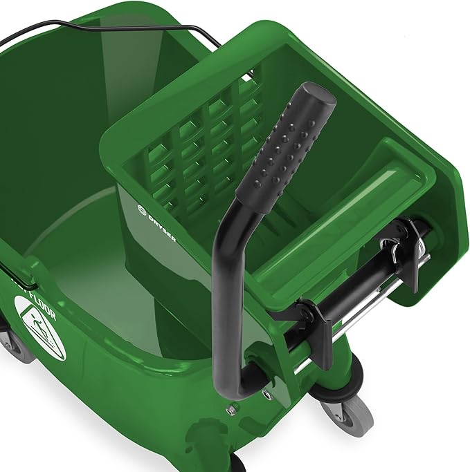 Dryser Commercial Side Press Wringer Combo Mop Bucket, 33 Quart - Image 4