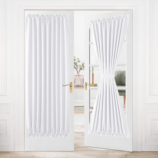 DWCN French Door Curtains – Rod Pocket Thermal Curtain by DWCN