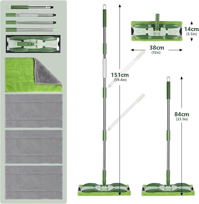 Microfiber Mops for Floor Cleaning, Masthome Professional Floor Mops - Image 8