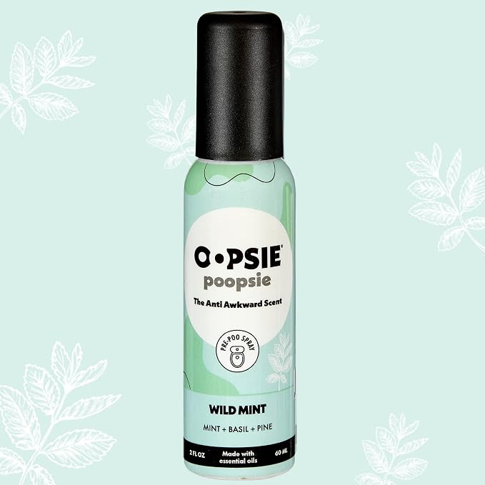OOPSIE POOPSIE - Wild Mint - Before & After You Go Toilet Spray 2oz - Portable - Image 6