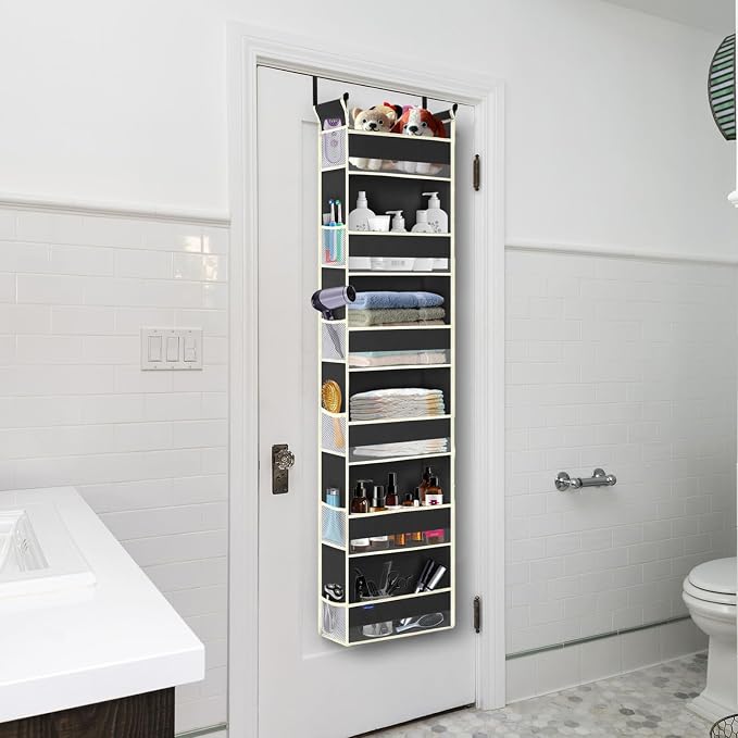 Over The Door Hanging Organizer 6-Shelves and 12 Side Pockets, Over The Door - Image 2
