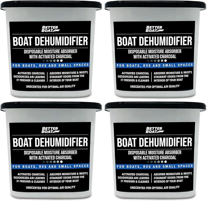 Moisture Absorber and Boat Dehumidifier, Charcoal Odor Remover by BetterBoat