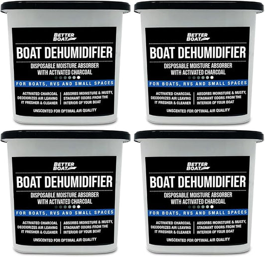 Moisture Absorber and Boat Dehumidifier, Charcoal Odor Remover by BetterBoat
