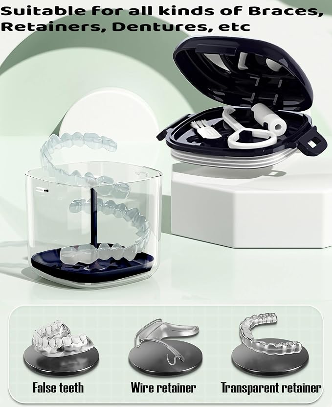 MURRI&MURRDI Retainer Case, Denture Bath Box - Image 2