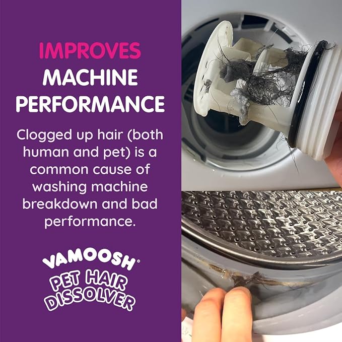 Vamoosh 6-in-1 Washing Machine Cleaner | Patented Pet Hair Dissolving - Image 2