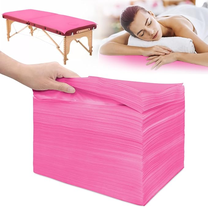 100Pcs Disposable Massage Table Sheets 31.5" x 71" Non-Woven Fabric Bed Covers by SZHZTEL