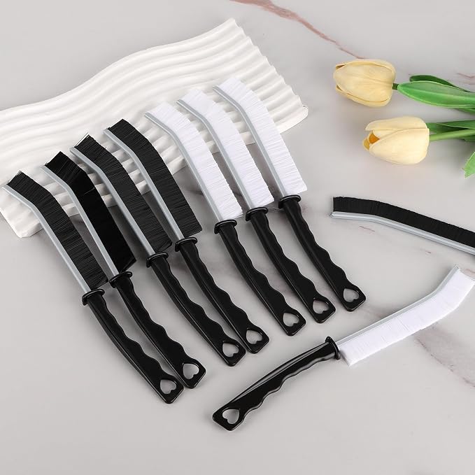 12Pcs Hard Bristle Crevice Cleaning Brush, Grout Cleaner Brush - Image 7