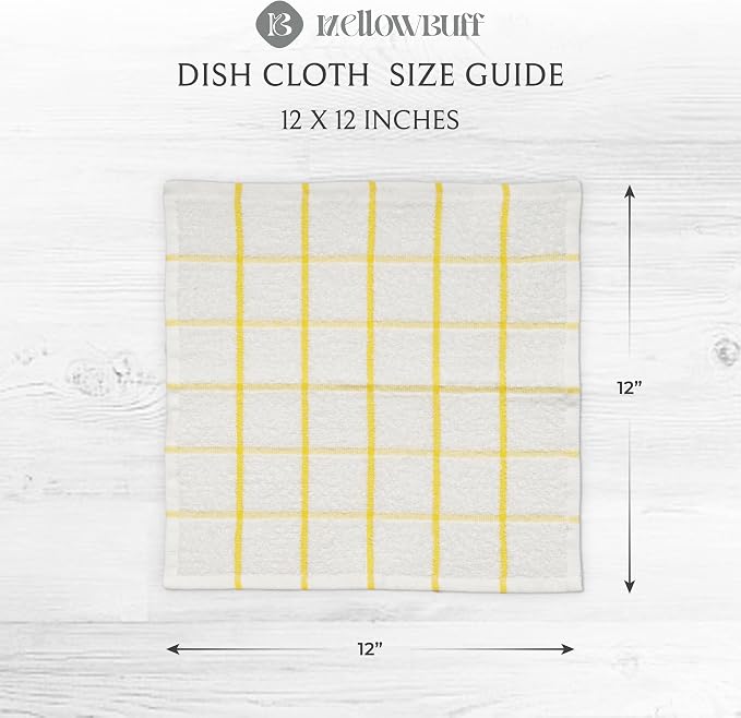 100% Cotton Terry Dish Cloth & Dish Towel, 6 Pack, Super Soft and Absorbent - Image 4