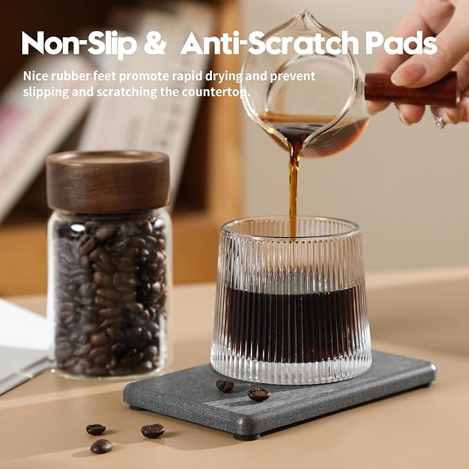 3PCS Water Absorbing Soap Dish Sponge Holder, Diatomite Stone Drying Tray Mat - Image 6