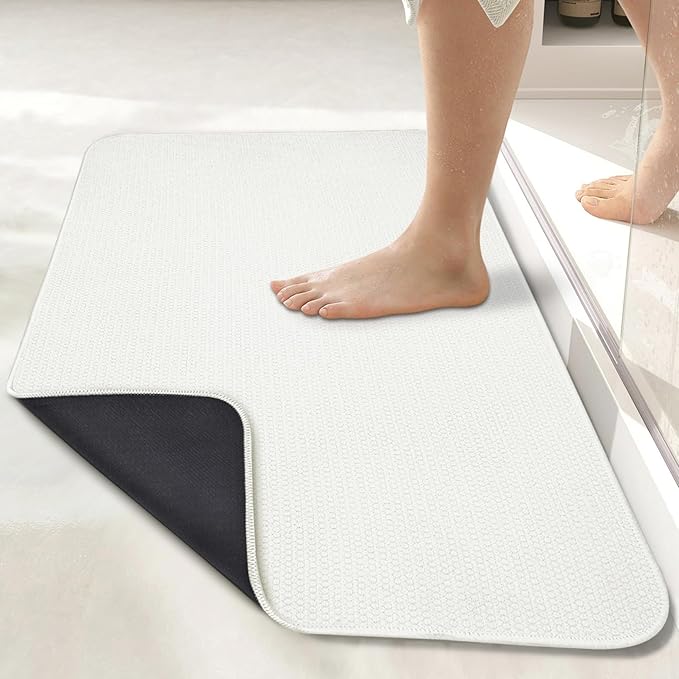 Bath Mat, Ultra Thin Bathroom Runner Rugs, Large Bath Mats by BosapDirect
