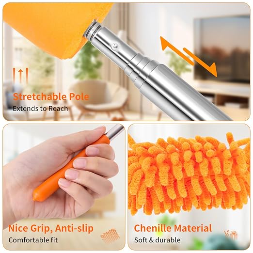 Mini Duster for Cleaning, 360° Bendable Hand Dusters - Image 6