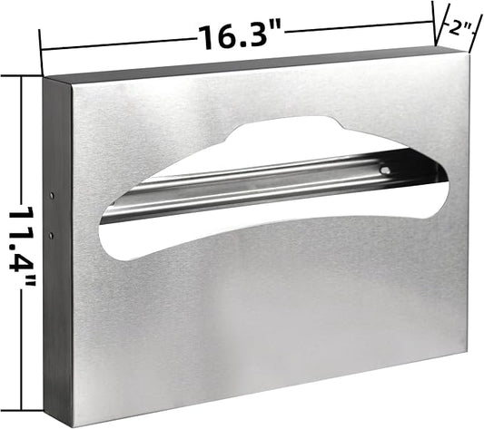 2 Pack Toilet Seat Cover Dispenser, Commercial Stainless Steel Brushed Toilet - Image 2