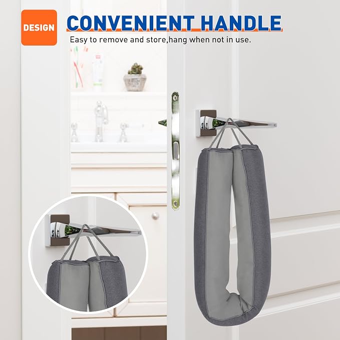 MAGZO Door Draft Stopper 36 Inches, Weighted Rectangle Door Snake - Image 8